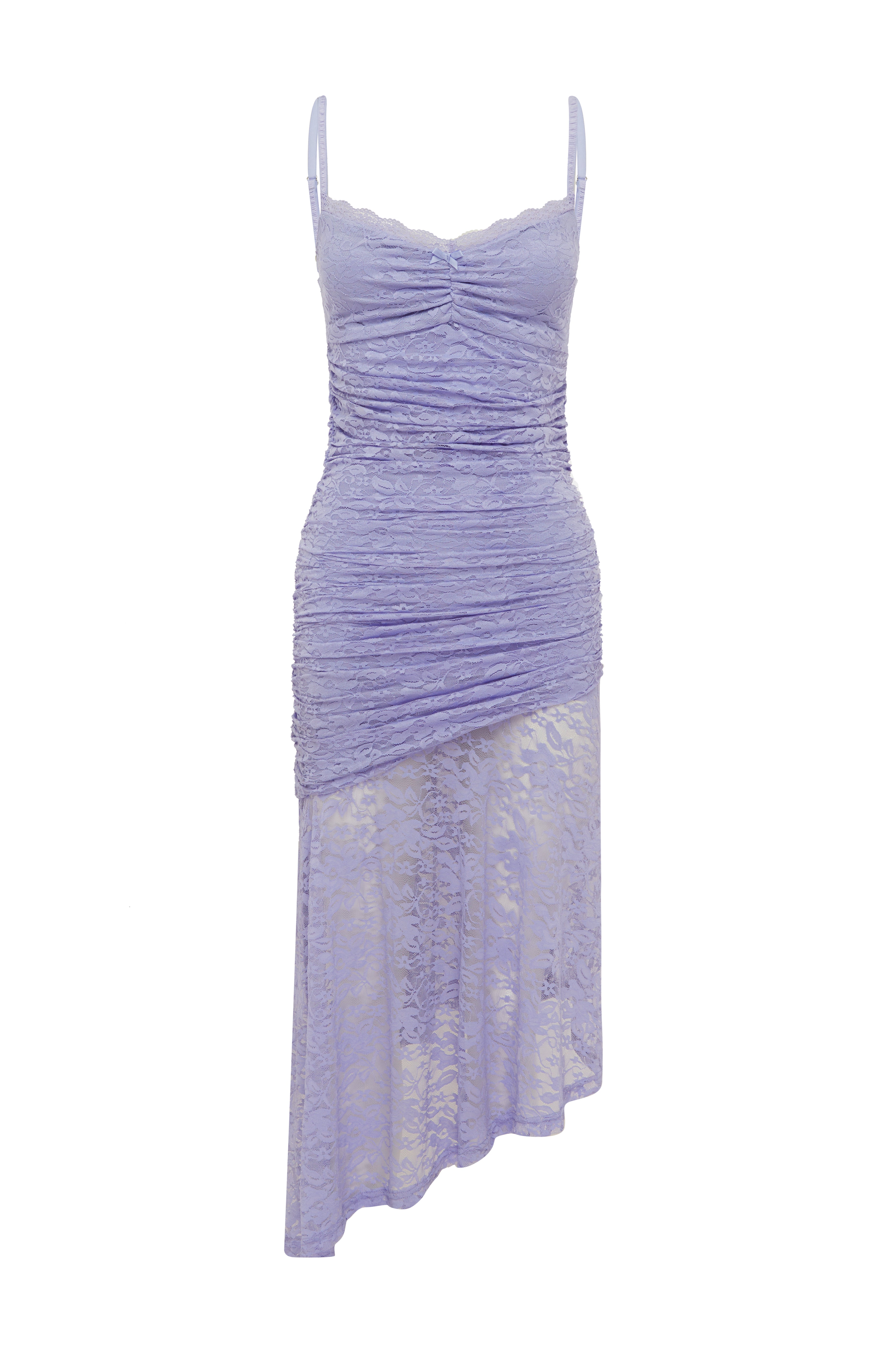 Dia Asymmetrical Hem Midi Dress - Bluebell
