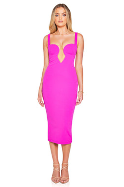 Minx Midi in Electric Pink by Nookie