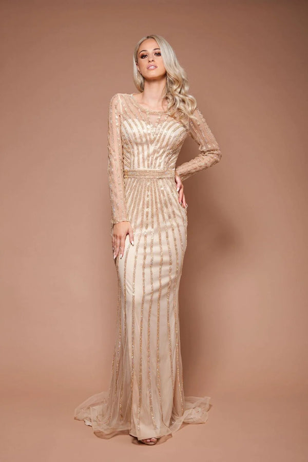 Alexa Gown in Gold by SOLACE the LABEL