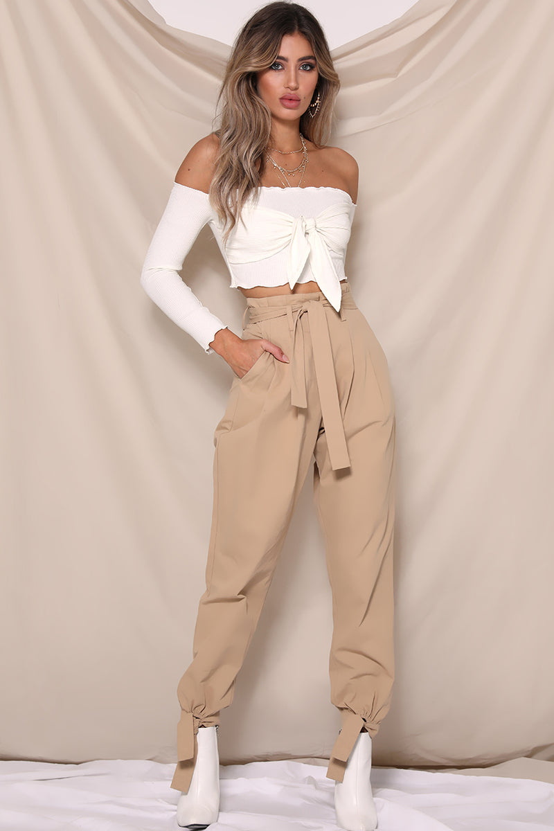 Work it Pants in Tan by Runaway the Label