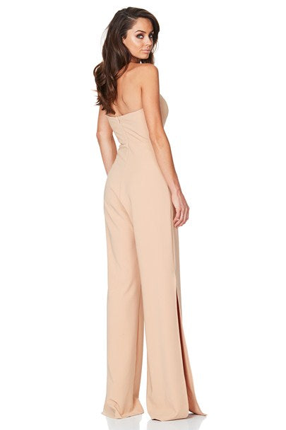 Glamour Jumpsuit in Camel by Nookie back veiw