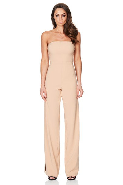 Glamour Jumpsuit in Camel by Nookie front veiw
