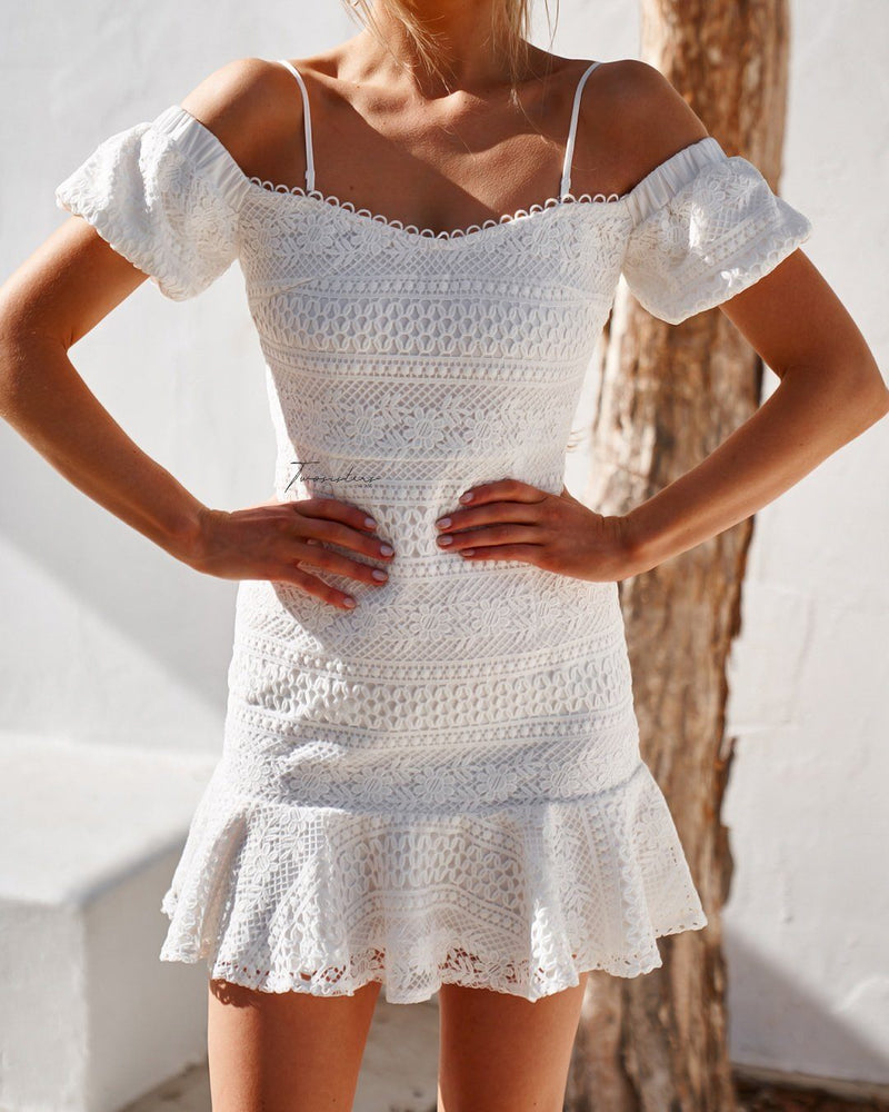 White Gabriella Mini Dress | Two Sisters the Label