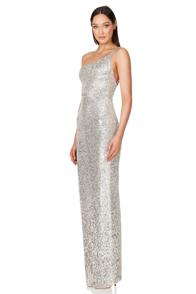 Liberty Gown in Silver by Nookie