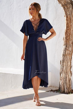 Navy Lilian Dress | Two Sisters the Label