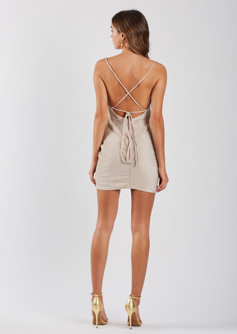 Scarlett Mini Dress in Pink by Luxe Fashion Label