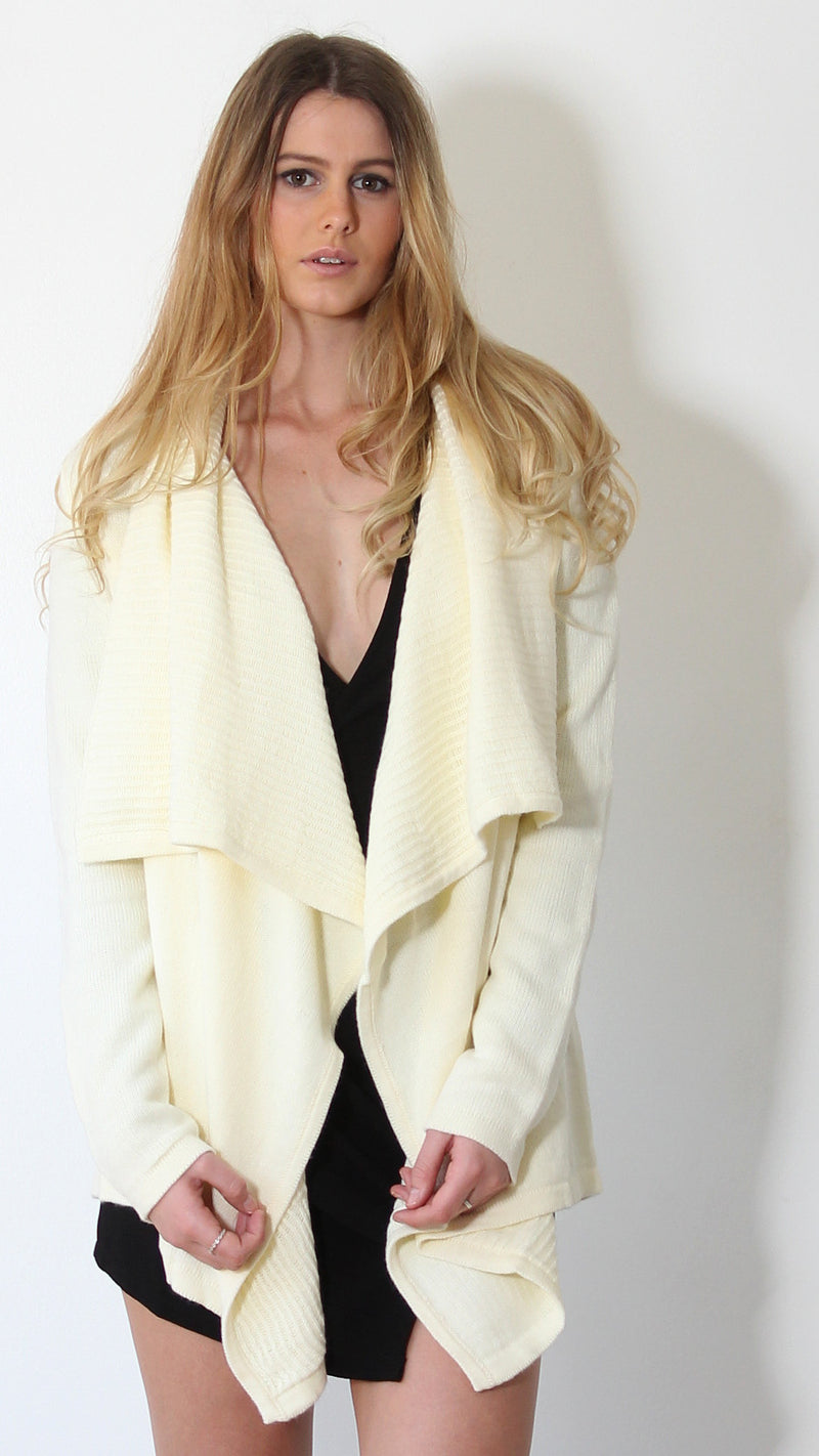 On a Whim Cardigan in Vanilla by Madison Square Clothing