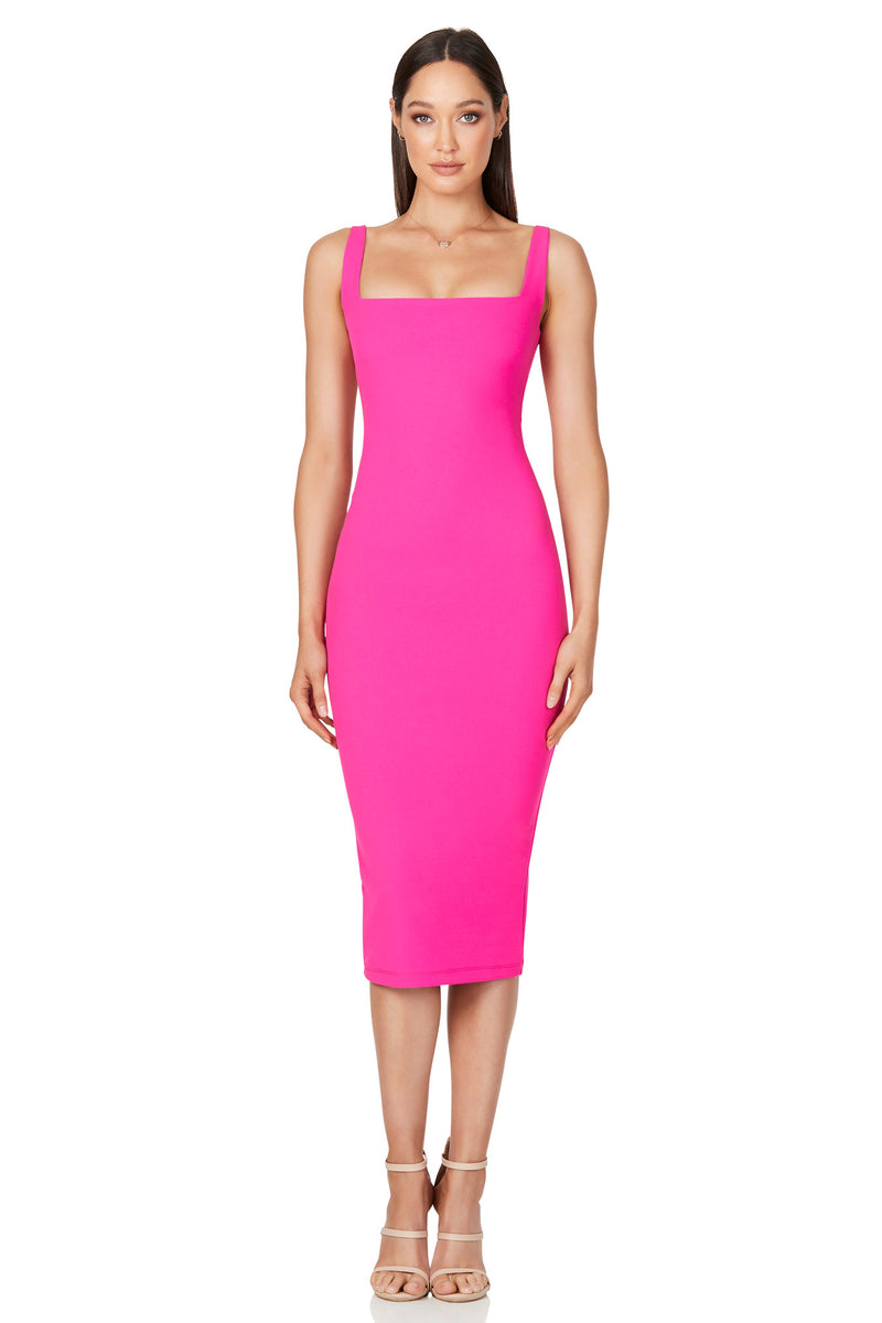 Rendevous Midi in Neon Pink by Nookie