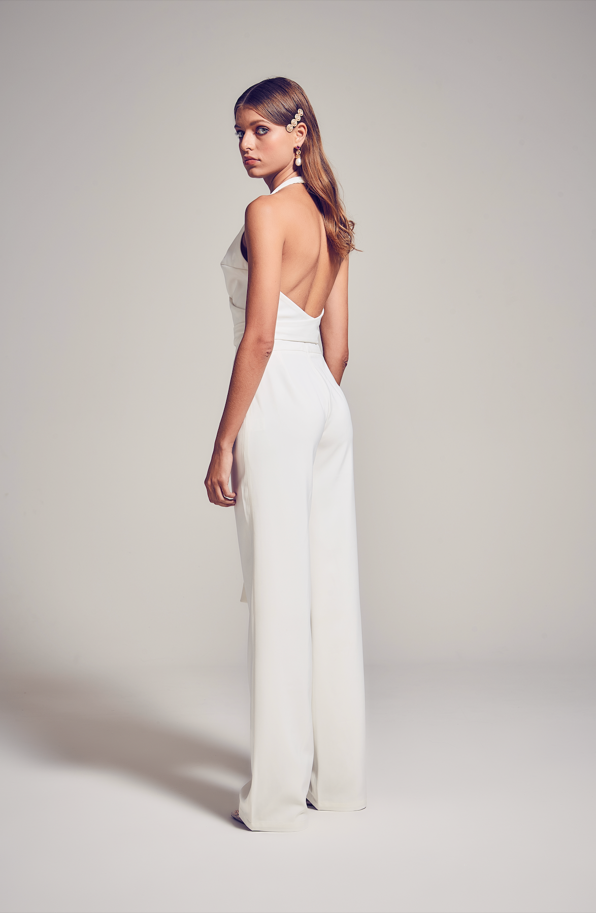 Aspen Top & Shim Pants Set in Ivory | Kianna